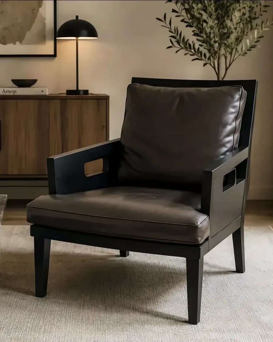Italienischer Flexform „Betty“ Sessel in Dunkelbraun, Mid-Century Design