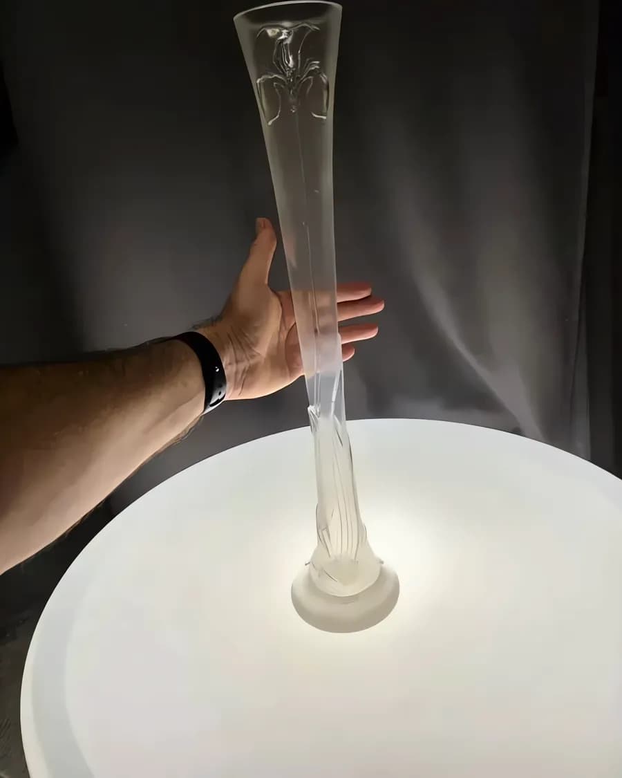 Riedel Große Kunstglas-Vase „Belle Epoque“, Entwurf von Gabriele Zangerl, 1970