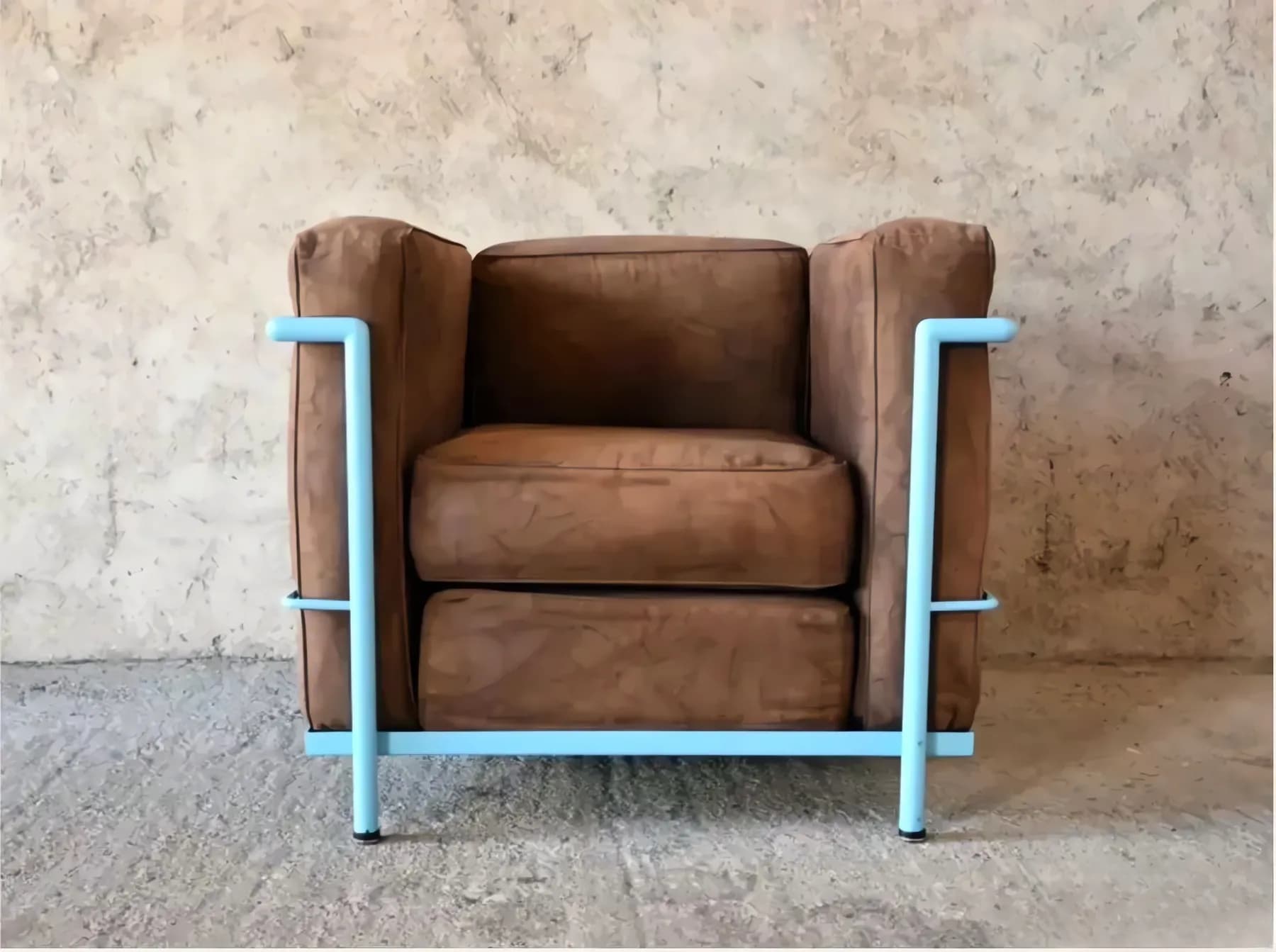 Кресло Le Corbusier LC2 / Alivar 231, Италия, 80е — 01.webp (enhanced)