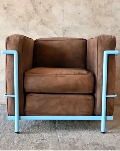 Кресло Le Corbusier LC2 / Alivar 231, Италия, 80е — 01.webp (enhanced)