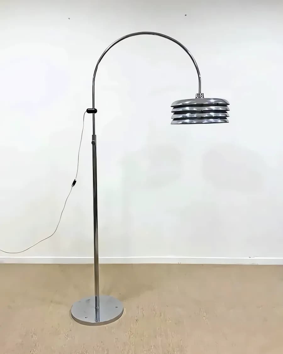Bogenlampe von Tamás Borsfay, Ungarn, 1970er