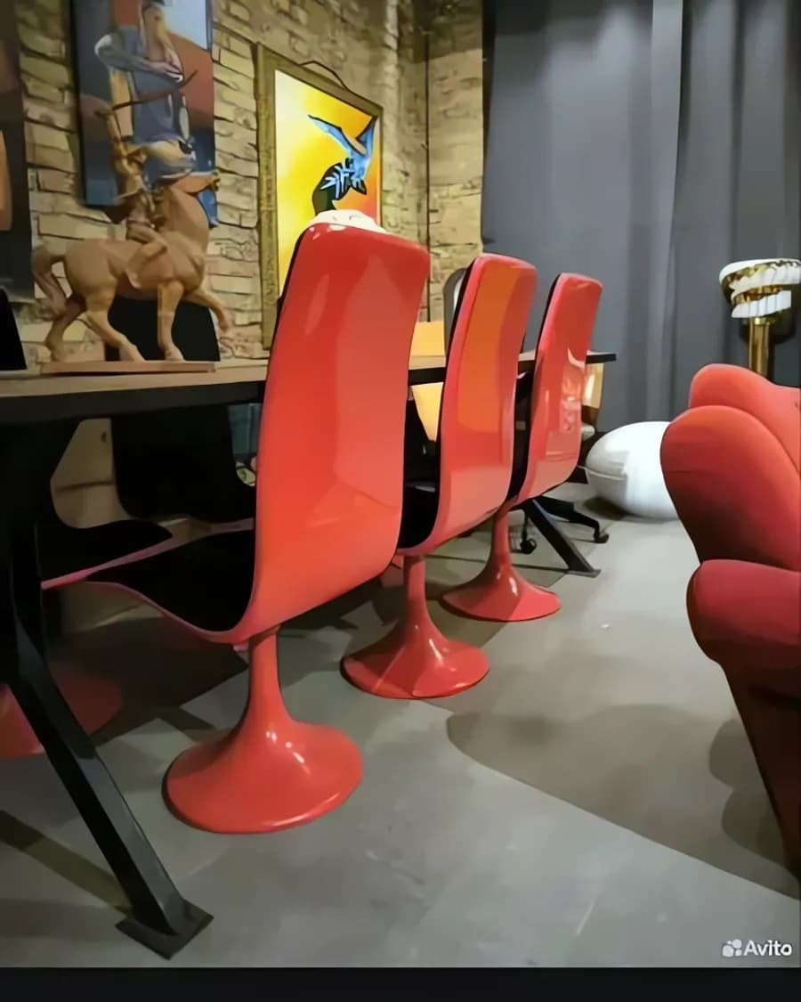 Space-Age Esszimmerstühle im Set, Ungarn, 1970er