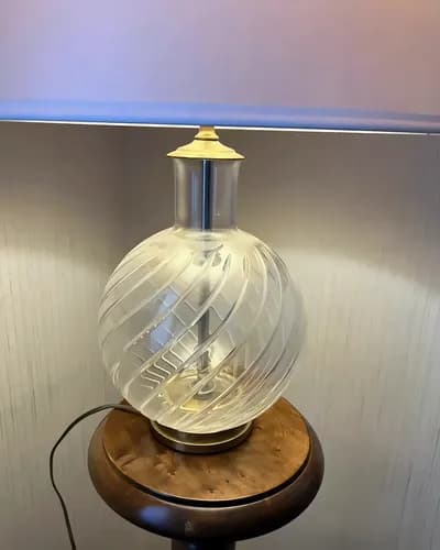 Настольная лампа Baccarat France, хрусталь, винтаж — 02.webp (enhanced)