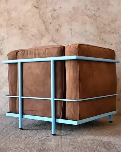 Кресло Le Corbusier LC2 / Alivar 231, Италия, 80е — 03.webp (enhanced)