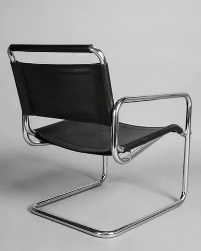 Chrome Cantilever Lounge — detail